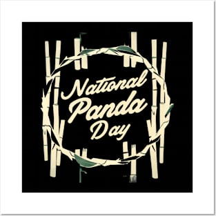 national panda day Posters and Art